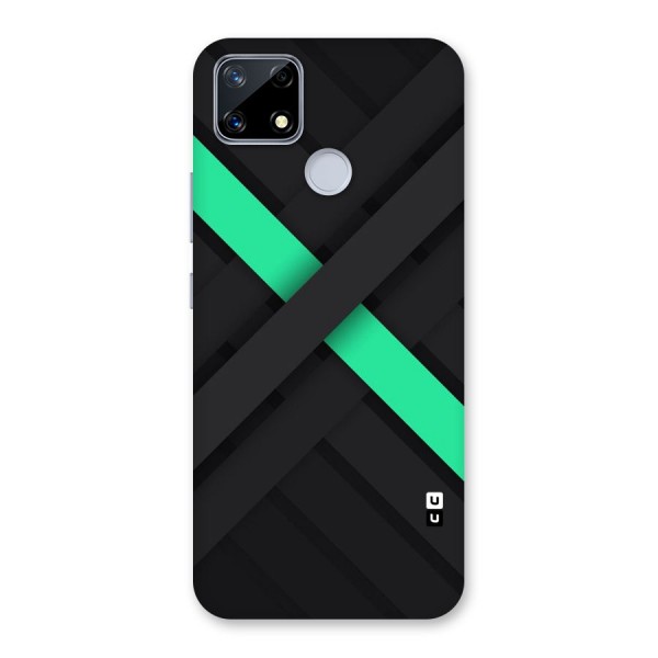 Green Stripe Diagonal Back Case for Realme Narzo 20