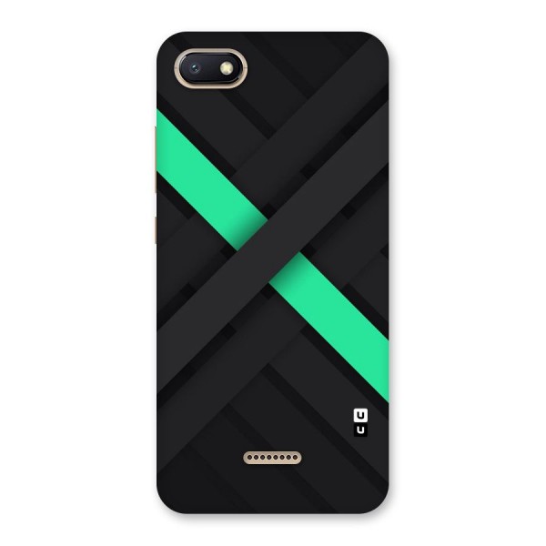 Green Stripe Diagonal Back Case for Redmi 6A