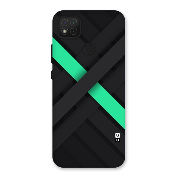 Green Stripe Diagonal Back Case for Redmi 9C