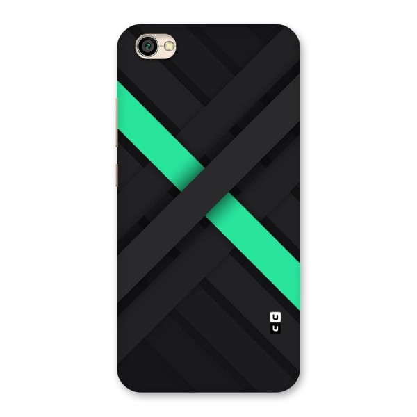 Green Stripe Diagonal Back Case for Redmi Y1 Lite