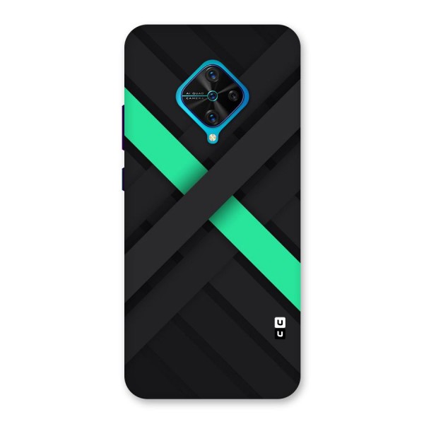 Green Stripe Diagonal Back Case for Vivo S1 Pro