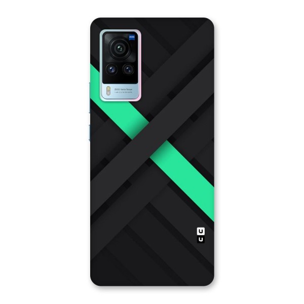 Green Stripe Diagonal Back Case for Vivo X60 Pro