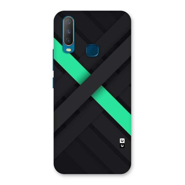 Green Stripe Diagonal Back Case for Vivo Y12