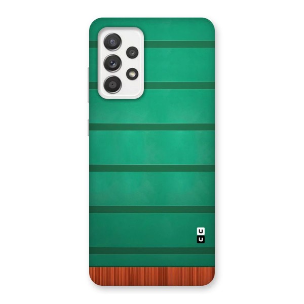 Green Wood Stripes Back Case for Galaxy A52