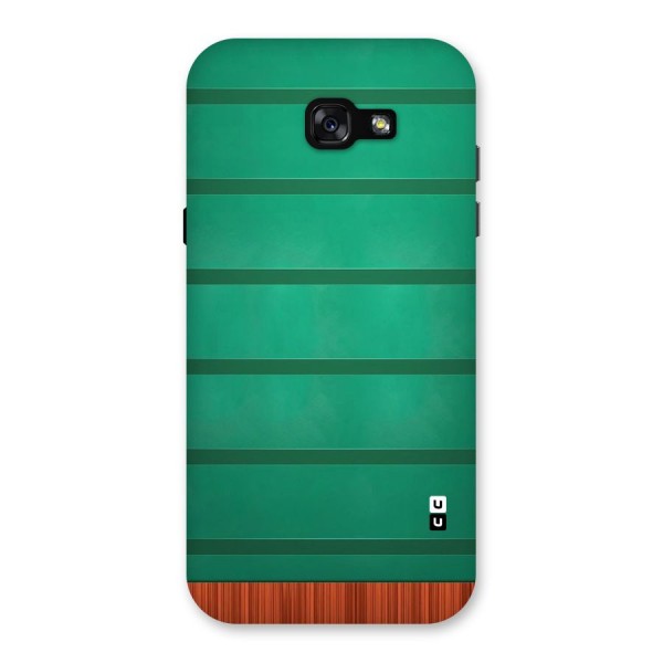 Green Wood Stripes Back Case for Galaxy A7 (2017)