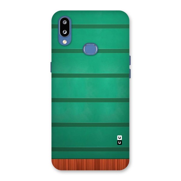 Green Wood Stripes Back Case for Galaxy M01s