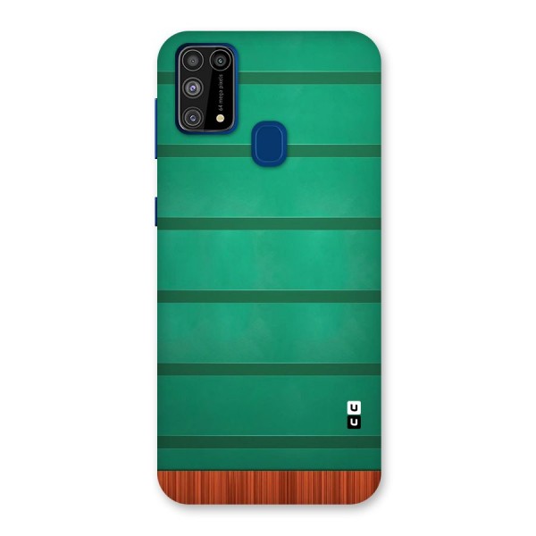 Green Wood Stripes Back Case for Galaxy M31