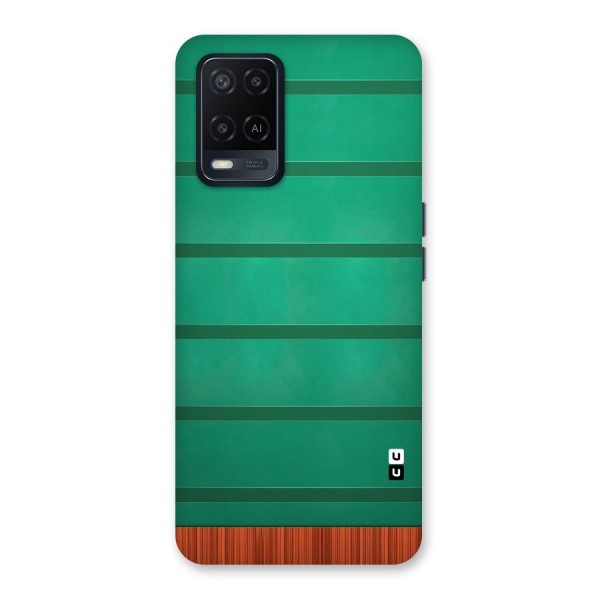 Green Wood Stripes Back Case for Oppo A54