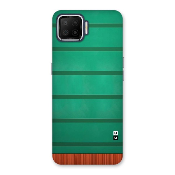 Green Wood Stripes Back Case for Oppo F17