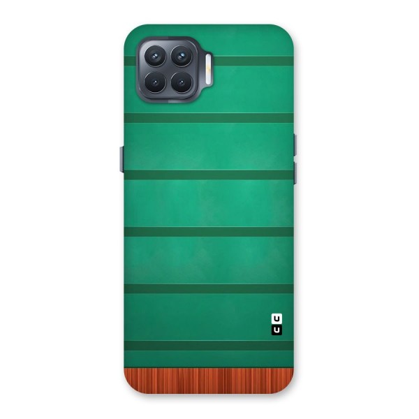 Green Wood Stripes Back Case for Oppo F17 Pro