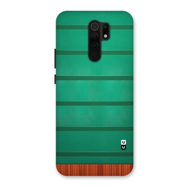 Green Wood Stripes Back Case for Poco M2