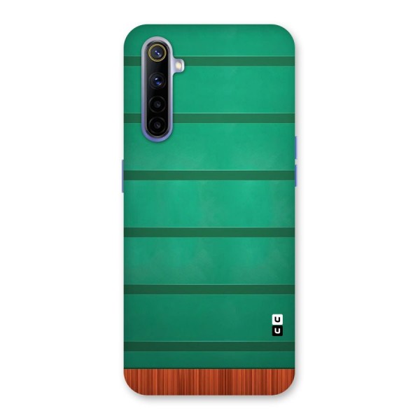 Green Wood Stripes Back Case for Realme 6