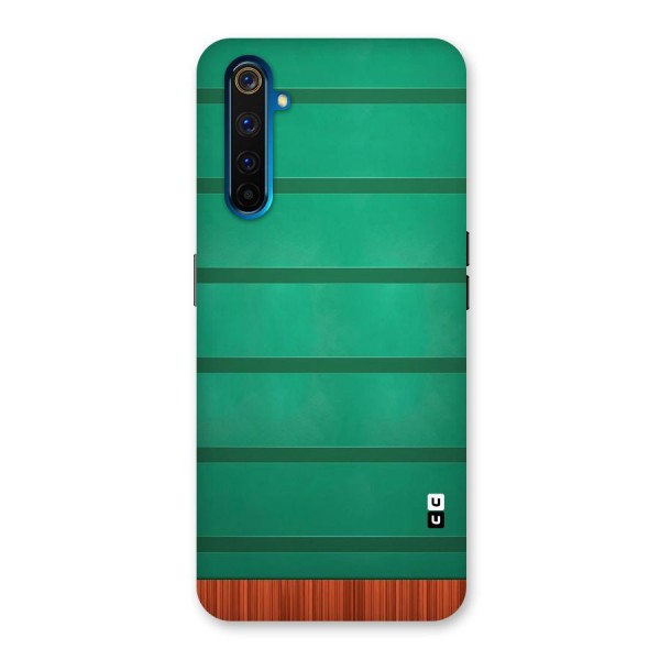 Green Wood Stripes Back Case for Realme 6 Pro