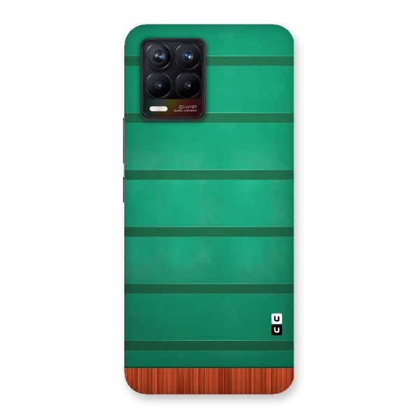 Green Wood Stripes Back Case for Realme 8