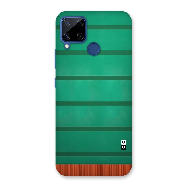 Green Wood Stripes Back Case for Realme C12