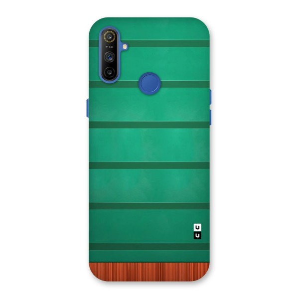 Green Wood Stripes Back Case for Realme Narzo 10A