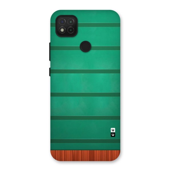 Green Wood Stripes Back Case for Redmi 9C