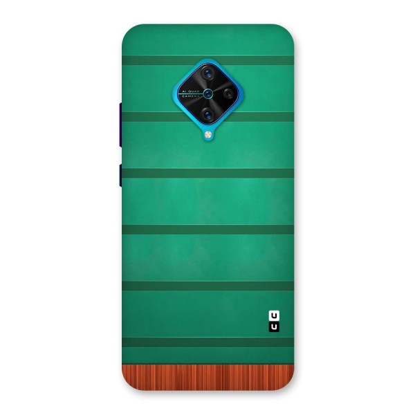 Green Wood Stripes Back Case for Vivo S1 Pro