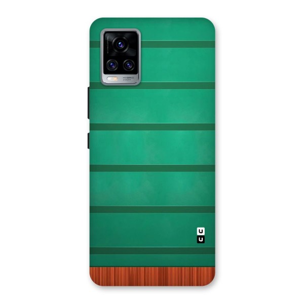 Green Wood Stripes Back Case for Vivo V20 Pro