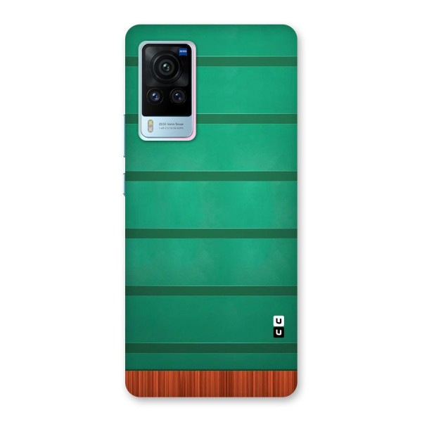 Green Wood Stripes Back Case for Vivo X60 Pro