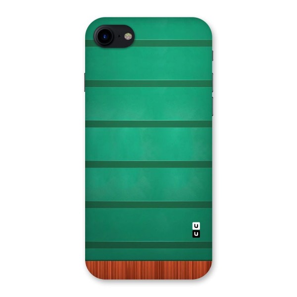 Green Wood Stripes Back Case for iPhone SE 2020