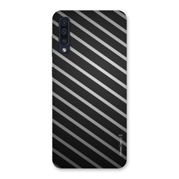 Grey And Black Stripes Back Case for Galaxy A50