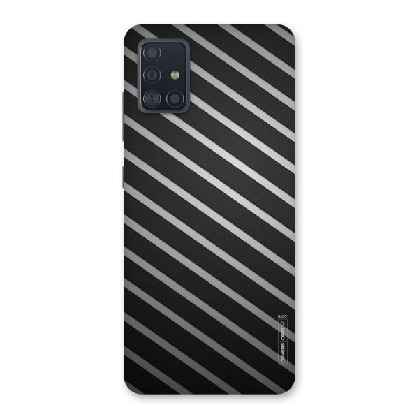 Grey And Black Stripes Back Case for Galaxy A51