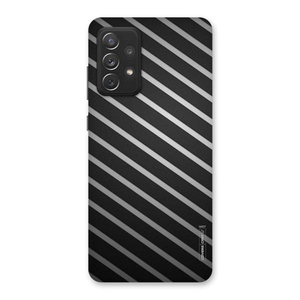 Grey And Black Stripes Back Case for Galaxy A72