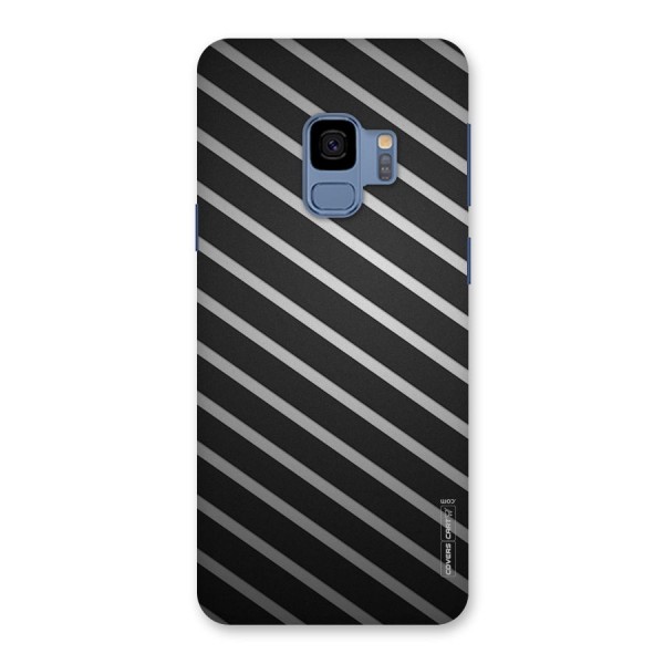 Grey And Black Stripes Back Case for Galaxy S9