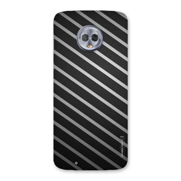 Grey And Black Stripes Back Case for Moto G6