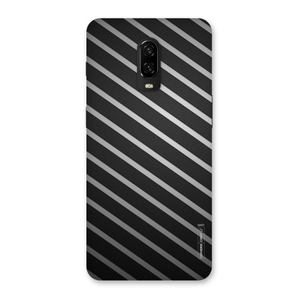 Grey And Black Stripes Back Case for OnePlus 6T