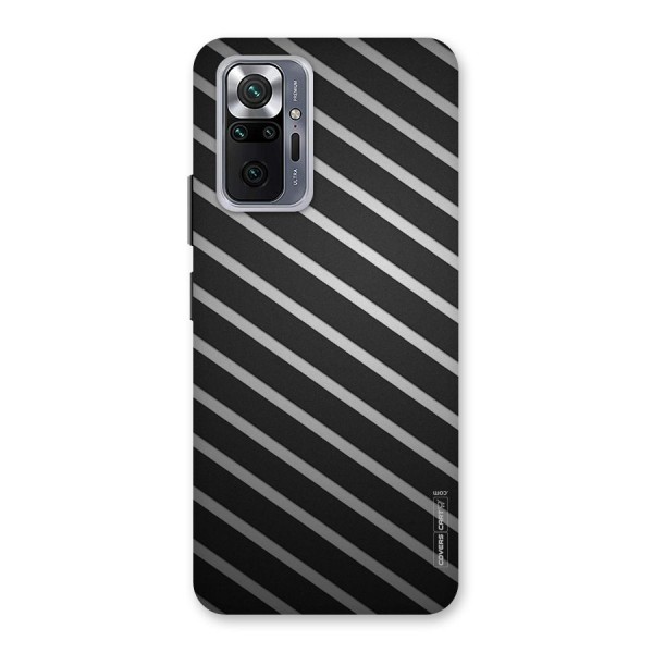 Grey And Black Stripes Back Case for Redmi Note 10 Pro