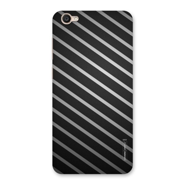 Grey And Black Stripes Back Case for Vivo Y55s