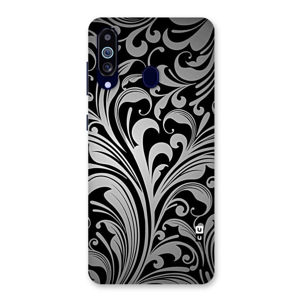 Grey Beauty Pattern Back Case for Galaxy A60