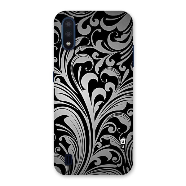 Grey Beauty Pattern Back Case for Galaxy M01