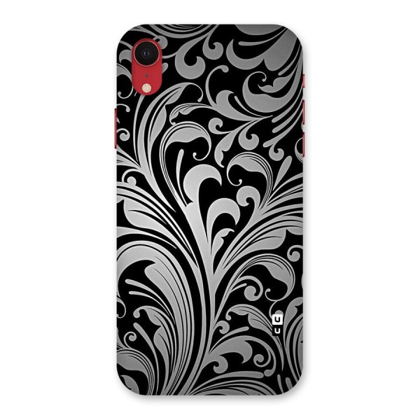 Grey Beauty Pattern Back Case for iPhone XR