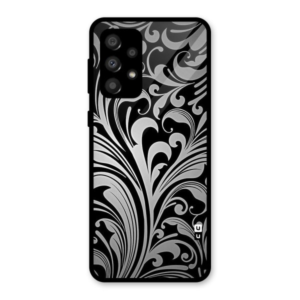 Grey Beauty Pattern Glass Back Case for Galaxy A32