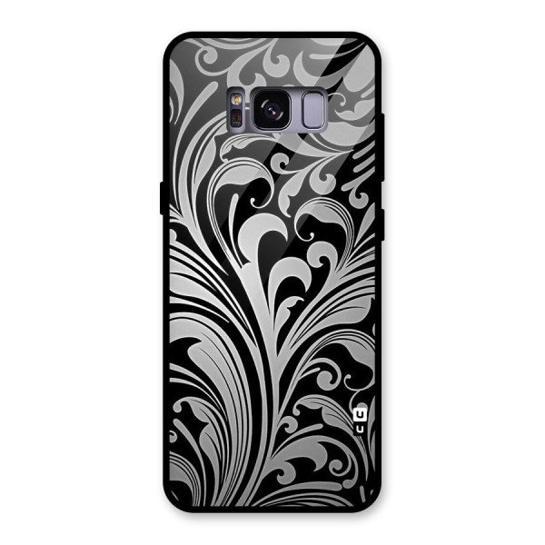 Grey Beauty Pattern Glass Back Case for Galaxy S8