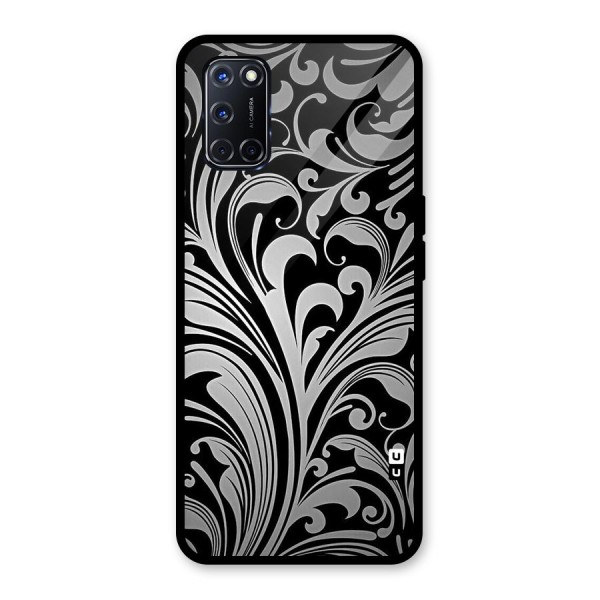 Grey Beauty Pattern Glass Back Case for Oppo A52