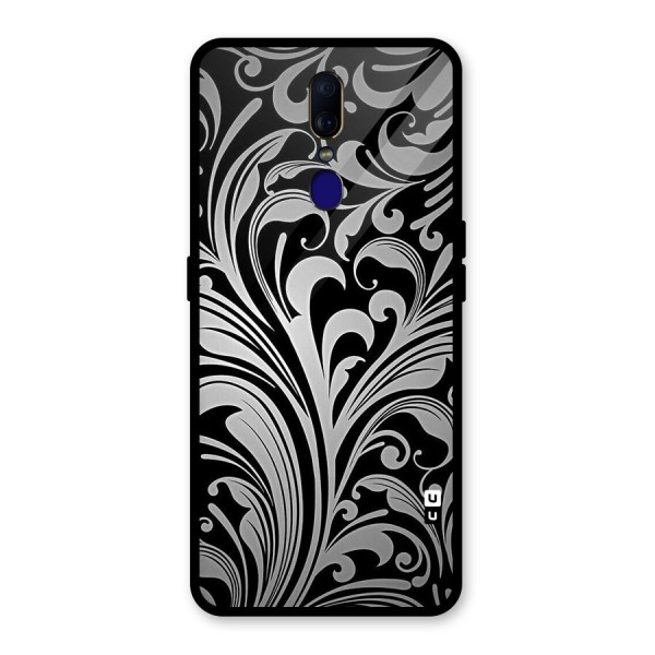 Grey Beauty Pattern Glass Back Case for Oppo F11