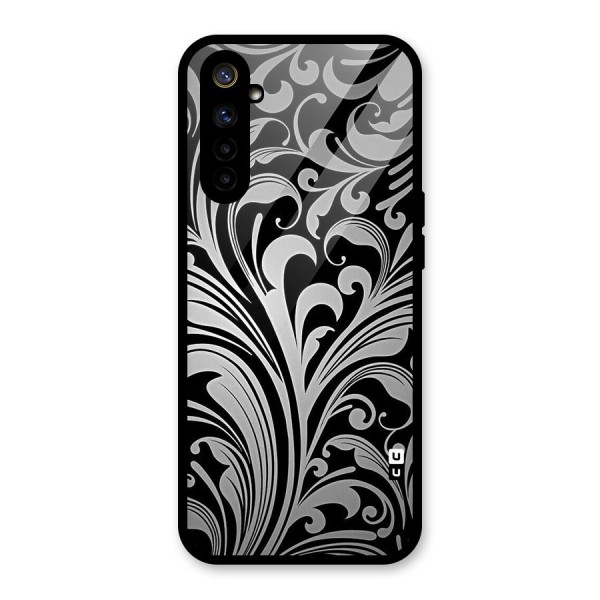 Grey Beauty Pattern Glass Back Case for Realme 6