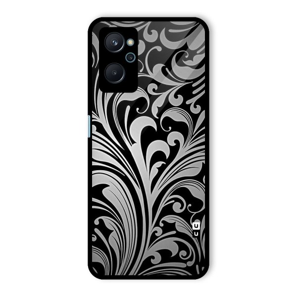 Grey Beauty Pattern Glass Back Case for Realme 9i