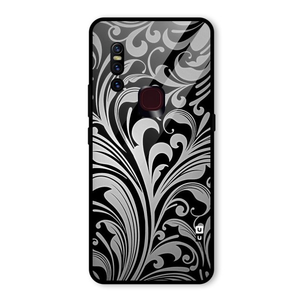 Grey Beauty Pattern Glass Back Case for Vivo V15