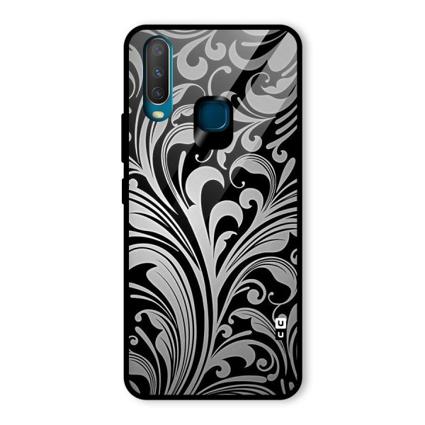 Grey Beauty Pattern Glass Back Case for Vivo Y12