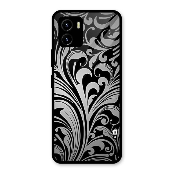 Grey Beauty Pattern Glass Back Case for Vivo Y15s