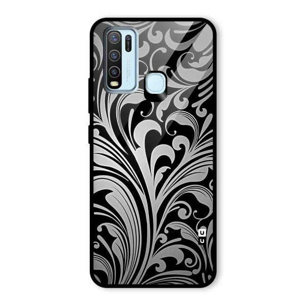 Grey Beauty Pattern Glass Back Case for Vivo Y50