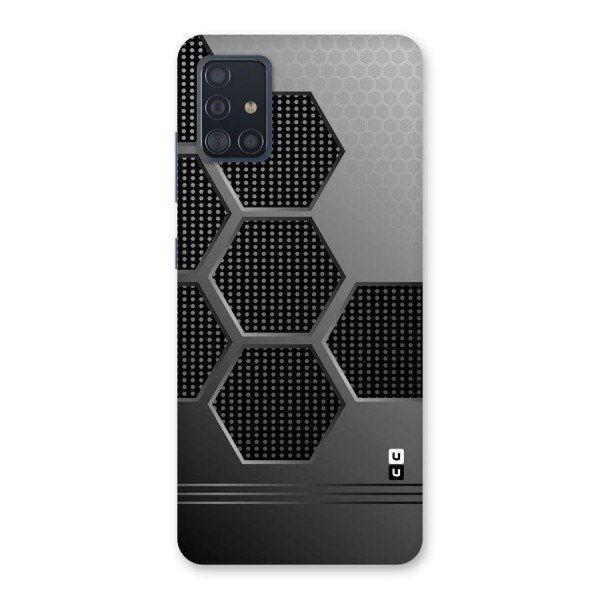 Grey Black Hexa Back Case for Galaxy A51