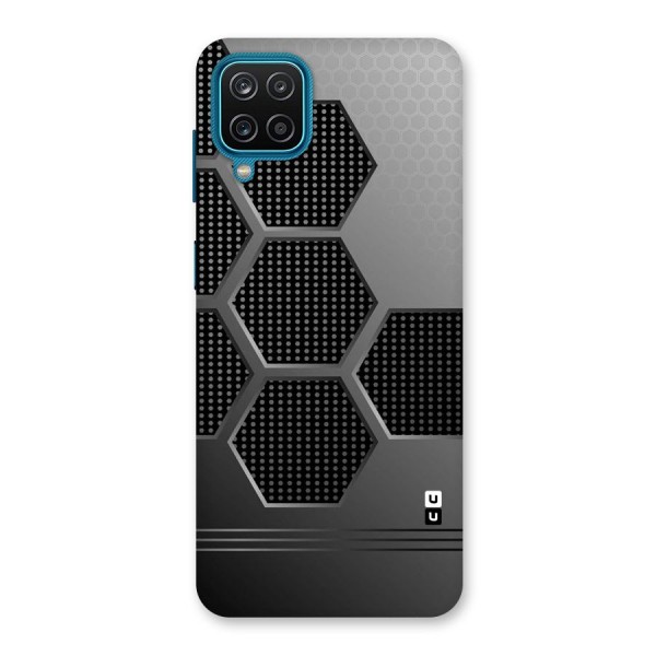 Grey Black Hexa Back Case for Galaxy M12