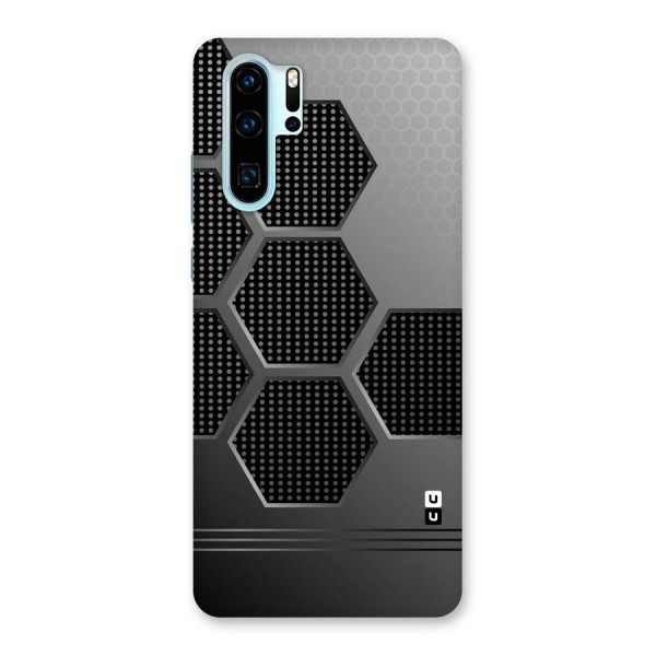 Grey Black Hexa Back Case for Huawei P30 Pro