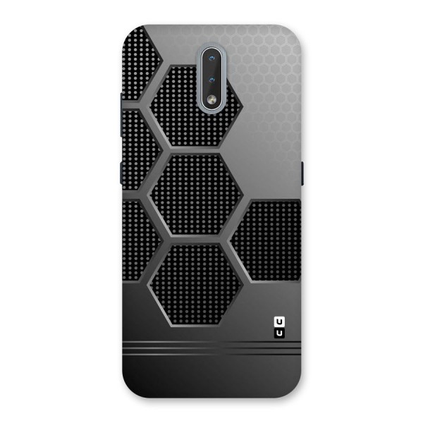 Grey Black Hexa Back Case for Nokia 2.3